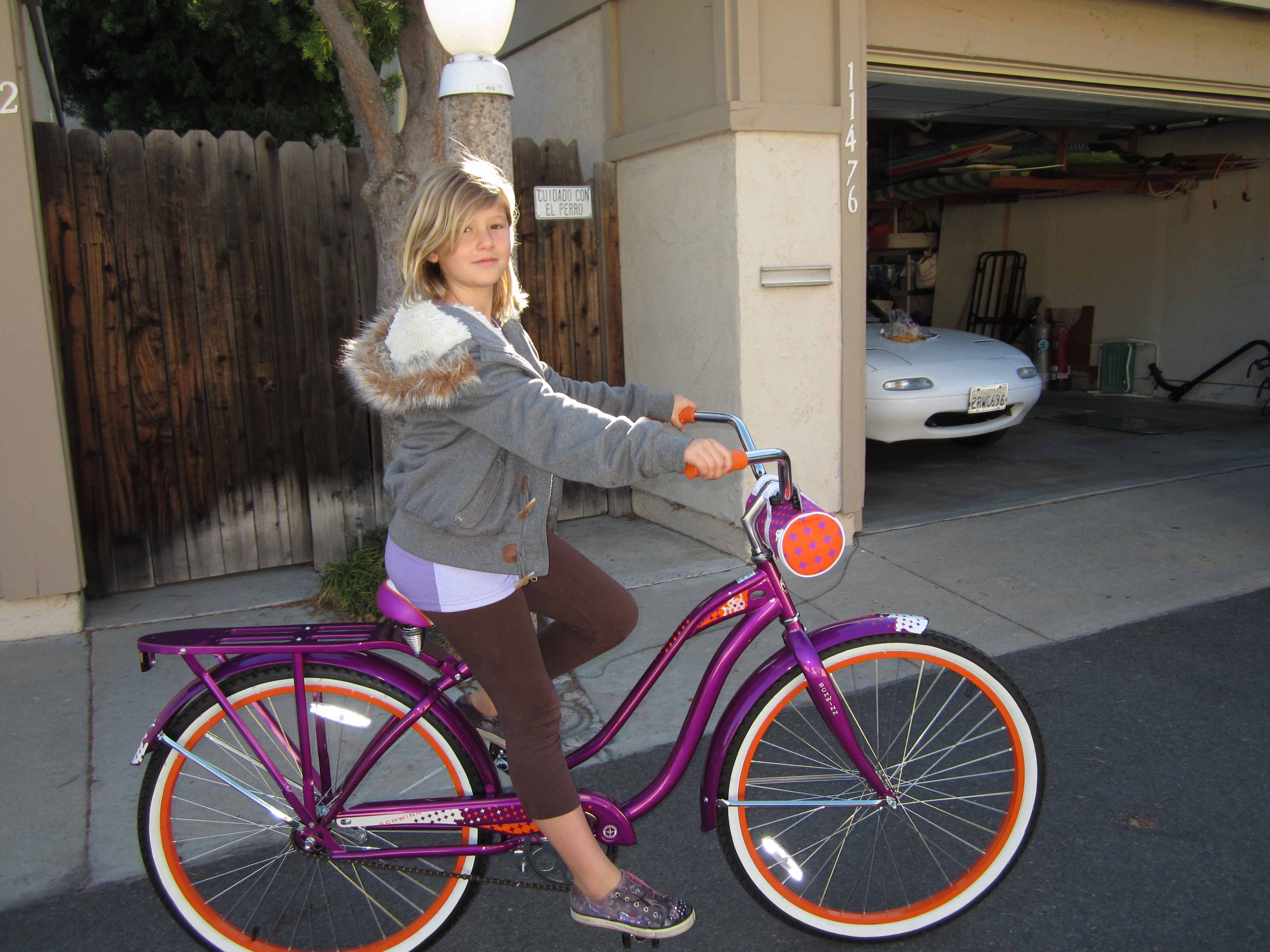 Genny's new bike